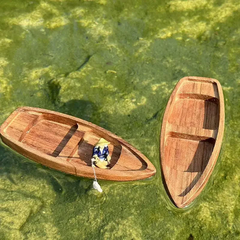 Fishing Boat Oar - Handmade ไม้เรือ Mini ลอยเรือ Fisherman Cat