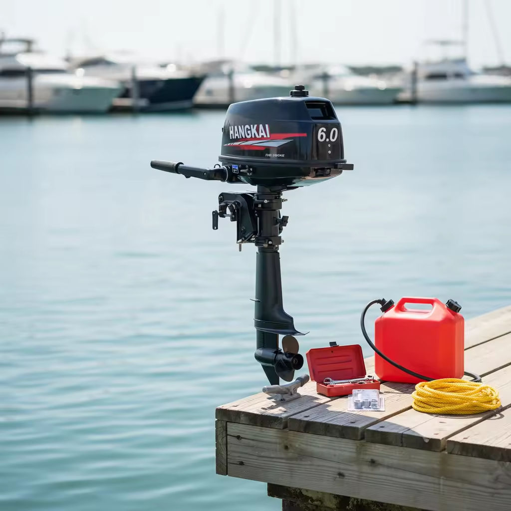 Fishing Boat Outboard Motor - ขายส่งเครื่องยนต์เรือ HANGKAI 6HP 2 จังหวะ 102CC
