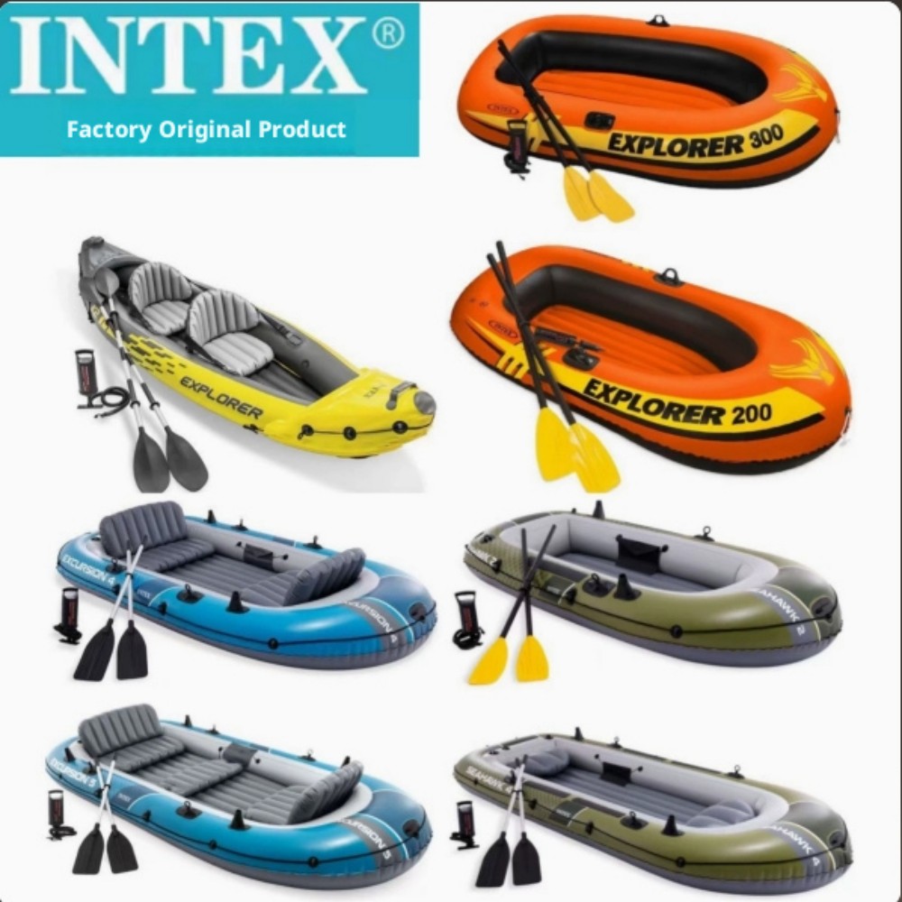 เรือคายัคแบบหนาสำหรับ 2 คน 4 ค - Fishing Boat Inflatable บทวิจารณ์และราคา